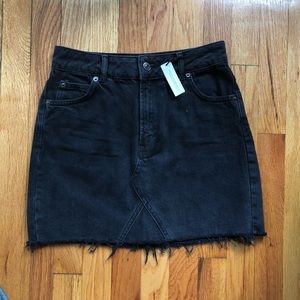 Black TOPSHOP Denim Skirt NWT